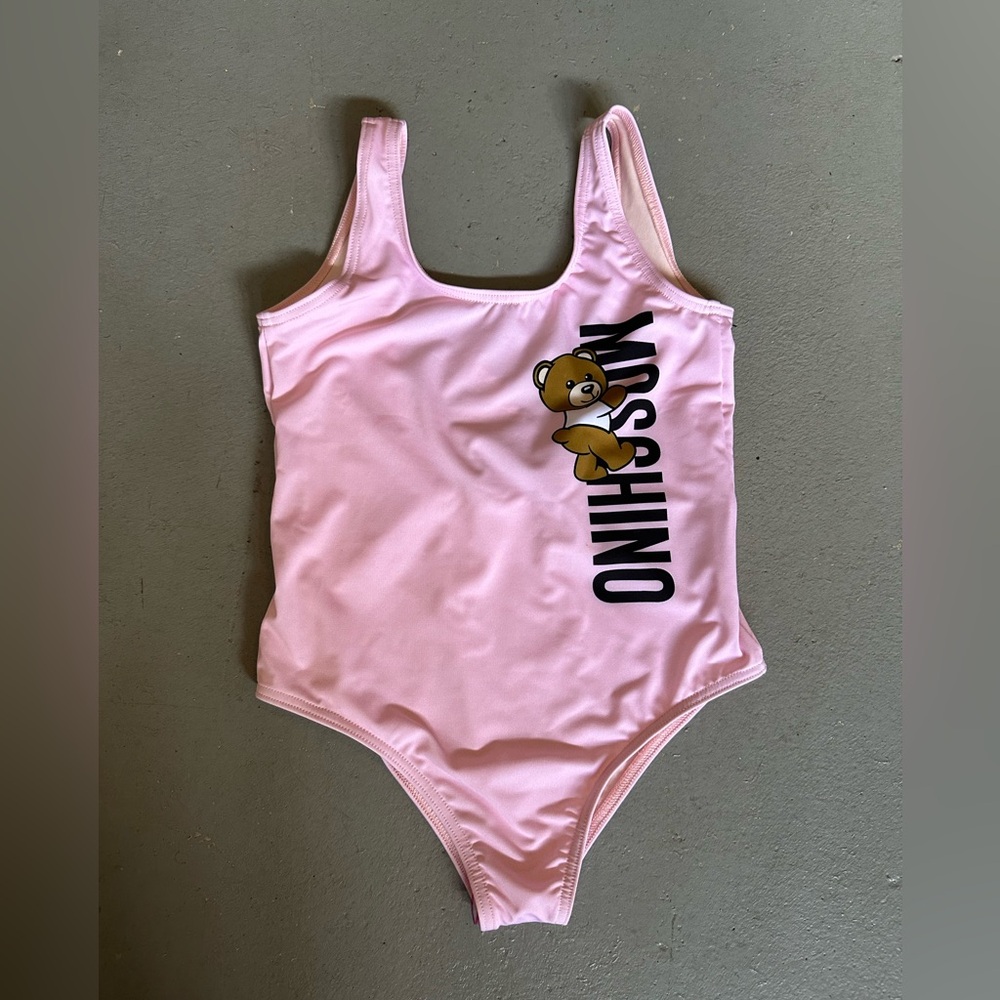 Moschino Pink Teddy One-Piece Swimsuit